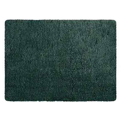 MSV koupelnová předložka MICROFIBER, tmavě zelená, polyester, protiskluzová, 50 x 70 cm