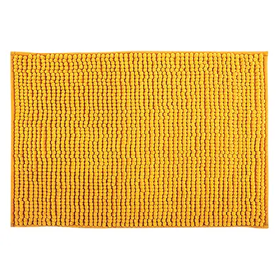 MSV koupelnová předložka CHENILLE, žlutá, mikrovlákno, protiskluzová, 50 x 80 cm