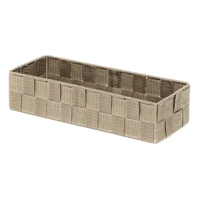 Úložný organizér do zásuvky Compactor TEX - košík L, 30 x 12 x 7 cm, Taupe (šedo-béžový)