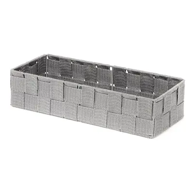 Úložný organizér do zásuvky Compactor TEX - košík L, 30 x 12 x 7 cm, šedý