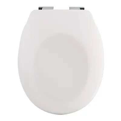 Spirella WC prkénko NEELA, matně bílé, duroplast Thermodur, chromované panty