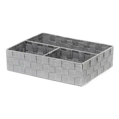 Organizér na prádlo a doplňky Compactor TEX - 3 dílný, 32 x 25 x 8 cm, šedý