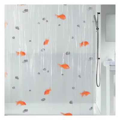 Spirella sprchový závěs GOLDFISH, motiv rybiček, PEVA, 180 x 200 cm