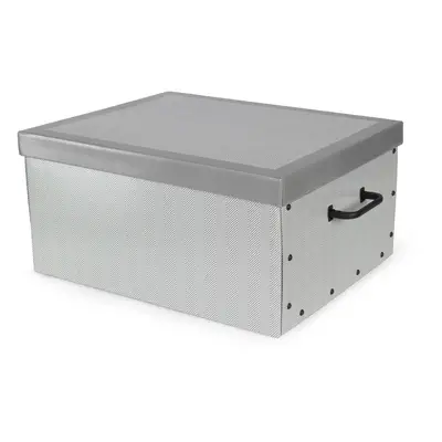 Skládací úložná krabice - karton box Compactor Boston 50 x 40 x 25 cm, šedá