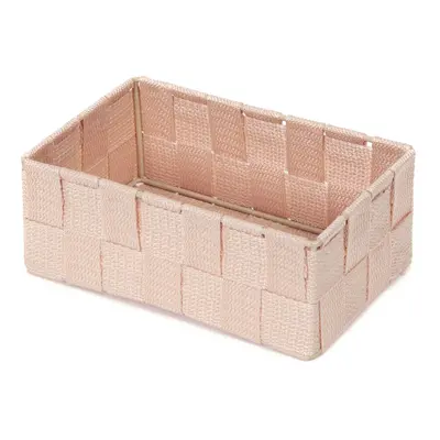 Úložný organizér do zásuvky Compactor TEX - košík M, 18 x 12 x 7 cm, růžový