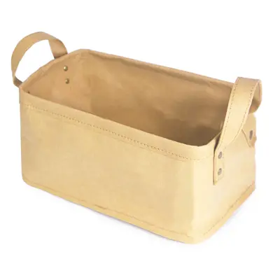 Úložný košík Compactor Basket Ecologic s dvěma držadly, béžový, 28 x 18 x 13 cm