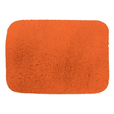 MSV koupelnová předložka MICROFIBER, oranžová, polyester, protiskluzová, 50 x 70 cm