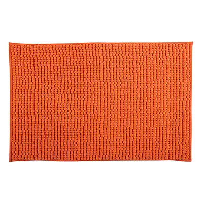 MSV koupelnová předložka CHENILLE, oranžová, mikrovlákno, protiskluzová, 50 x 80 cm