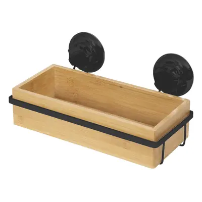 Bambusová polička na koupelnové doplňky na zeď Compactor Bestlock SPA Bamboo Black