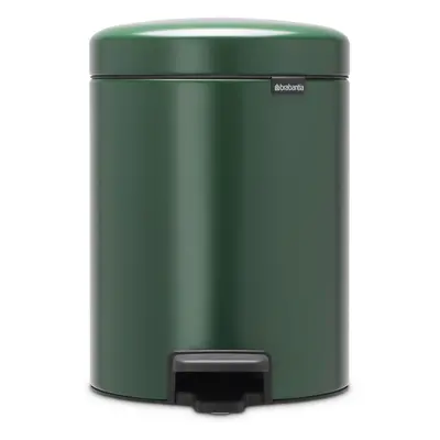 Brabantia pedálový odpadkový koš newIcon, 5l, tmavě zelený, 304026