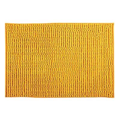 MSV koupelnová předložka CHENILLE, žlutá, mikrovlákno, protiskluzová, 50 x 80 cm