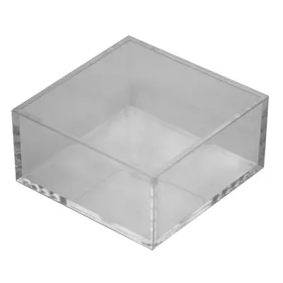 Organizér na šperky a kosmetiku Compactor Crystal, transparentní, malý, 9,5 x 9,5 x 5 cm