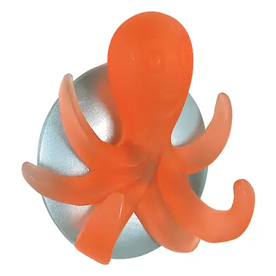 Spirella dětský háček OCTOPUS, chobotnice, oranžový, polyresin, samolepící, 60 x 65 mm