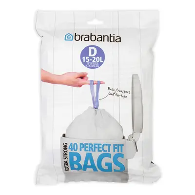 Brabantia PerfectFit pytle do koše 15-20 L (D) – 40 ks sáčků v roli, 18 µm