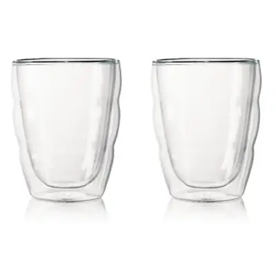 BODUM AG Set 2ks skleniček Bodum 10484-10, dvojitá stěna, extra malé, silikonové sklo, 0,25 l