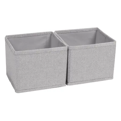 Sada 2 ks organizérů Compactor BOSTON - 14 x 14 x 12 cm, šedé