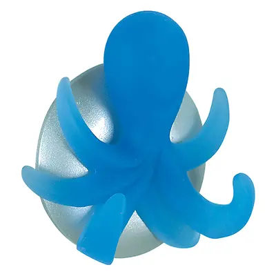 Spirella dětský háček OCTOPUS, chobotnice, modrý, polyresin, samolepící, 60 x 65 mm