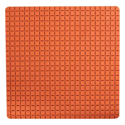 MSV protiskluzová podložka do sprchy QUADRO Premium, oranžová, SBS kaučuk, 54 x 54 cm