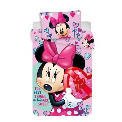 Povlečení do dětské postýlky minnie baby pink