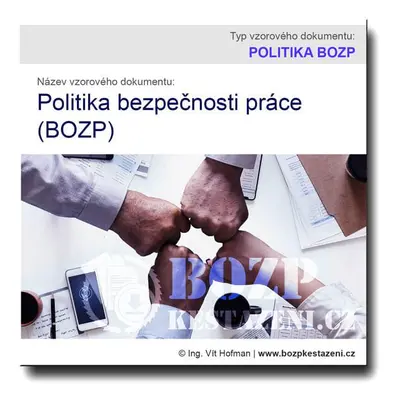 Vzorová politika bezpečnosti práce (BOZP)