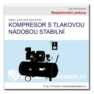 Bezpečnostní pokyny - Kompresor