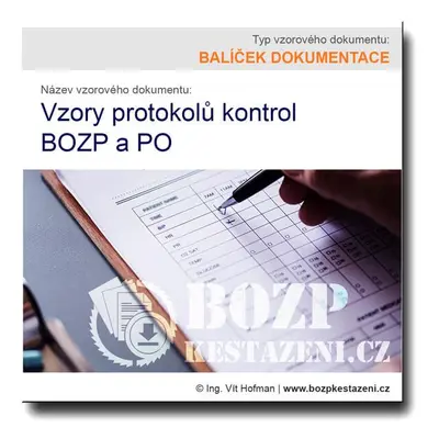 Vzory protokolů kontrol BOZP a PO