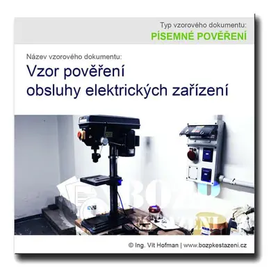 Vzor pověření obsluhy elektrických zařízení