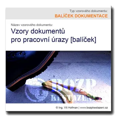 Vzory dokumentů pro pracovní úrazy [balíček]