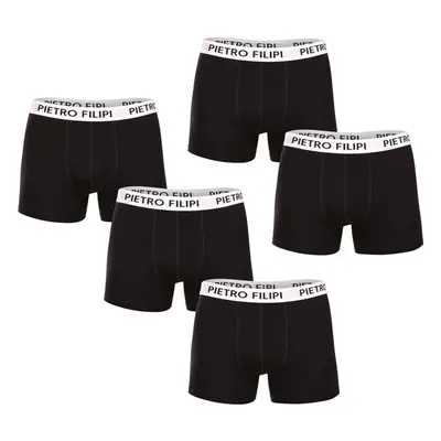 5PACK pánské boxerky Pietro Filipi černé (5BCL003) 92408717