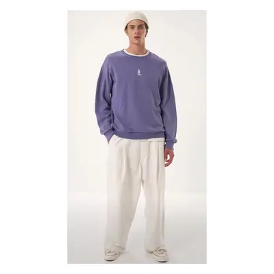 Trendyol Lilac Unisex Oversize/Wide Cut 100% Cotton Aged/Faded Effect 91222576