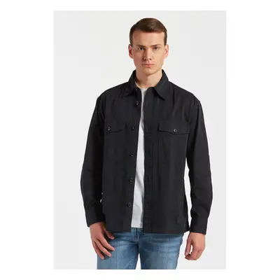 KOŠILE GANT LIGHT TWILL OVERSHIRT BLACK3 76936485