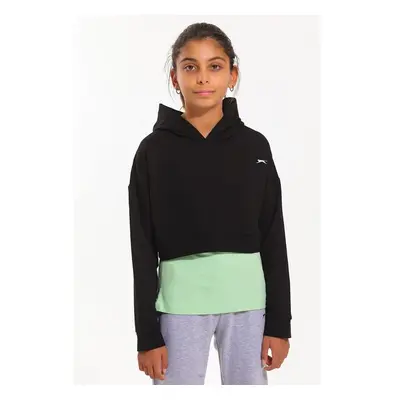 Slazenger Praying Girls Sweatshirt Black / Green 83089291