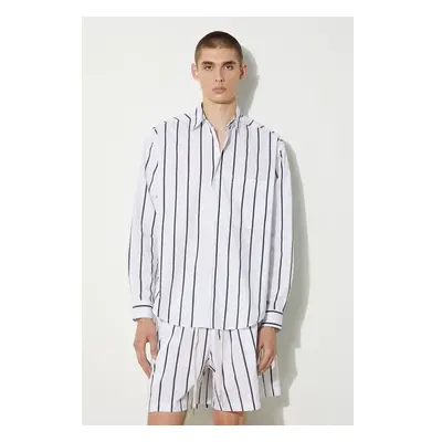 Bavlněná košile MKI MIYUKI ZOKU Striped Dress Shirt černá barva, 94874673