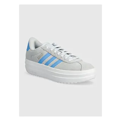 Dětské semišové sneakers boty adidas VL COURT BOLD šedá barva, IH8033 94358928