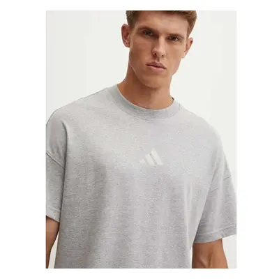 Bavlněné tričko adidas All SZN šedá barva, IY4138 95052646