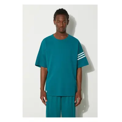 Bavlněné tričko adidas Originals Neuclassics Tee tyrkysová barva, s 96020778