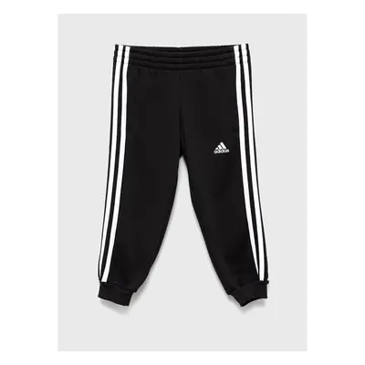 Dětské tepláky adidas H65796 černá barva, s aplikací 70645939