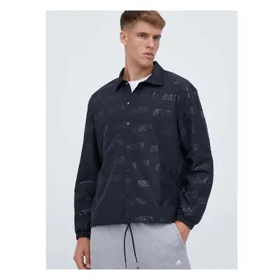 Bunda adidas pánská, černá barva, přechodná 85354218