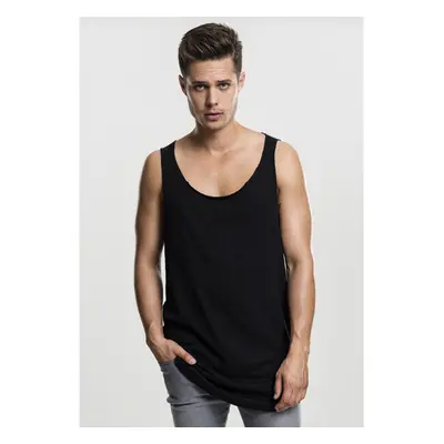 Urban Classics Loose Tank s dlouhým tvarem a otevřeným okrajem černá 89523078