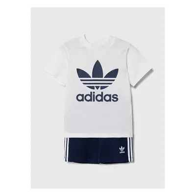 Dětská bavlněná souprava adidas Originals bílá barva 89638652