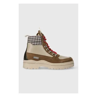 Kožené boty Filling Pieces Mountain Boot Quartz pánské, hnědá barva, 85495454