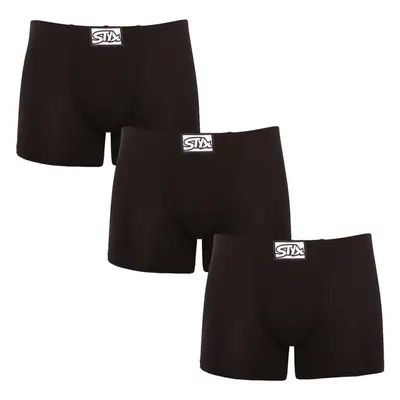 3PACK pánské boxerky Styx long klasická guma černé (F9606060) 91987779