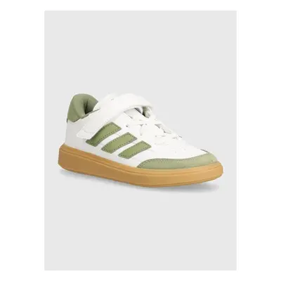 Dětské sneakers boty adidas COURTBLOCK EL C zelená barva, ID6504 92977108