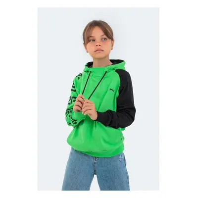 Dětská unisex mMikina Slazenger Draven zeleno-šedá 83089830