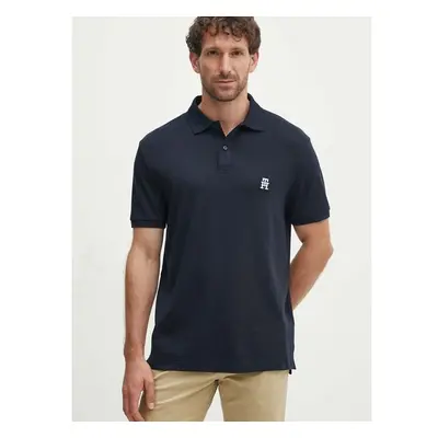 Bavlněné polo tričko Tommy Hilfiger tmavomodrá barva 94492877