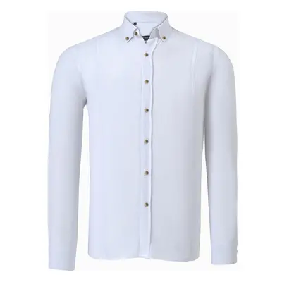 G721 DEWBERRY MENS SHIRT-LIGHT WHITE 91280834