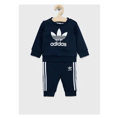 Dětská tepláková souprava adidas Originals tmavomodrá barva 74167508