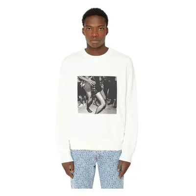 Diesel Sweatshirt - S-GINN-E8 SWEAT-SHIRT white 95272600