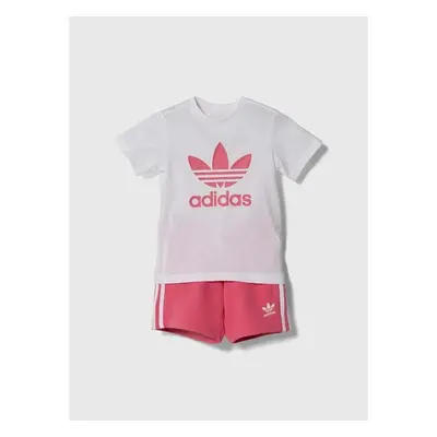 Dětská souprava adidas Originals růžová barva 89077943