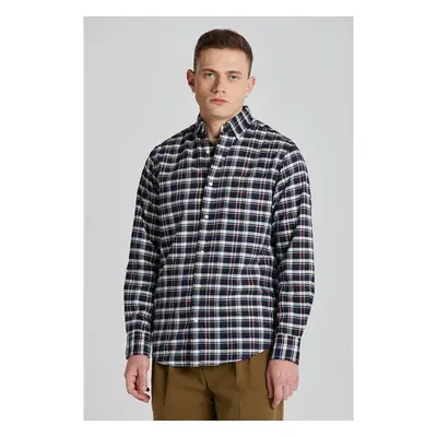 KOŠILE GANT REG OXFORD CHECK SHIRT EVENING BLUE 75576872